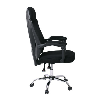 CF9450 Πολυθρόνα Relax Γραφείου Διευθυντή, Βάση Χρώμιο, PP Μαύρο, Mesh Μαύρο